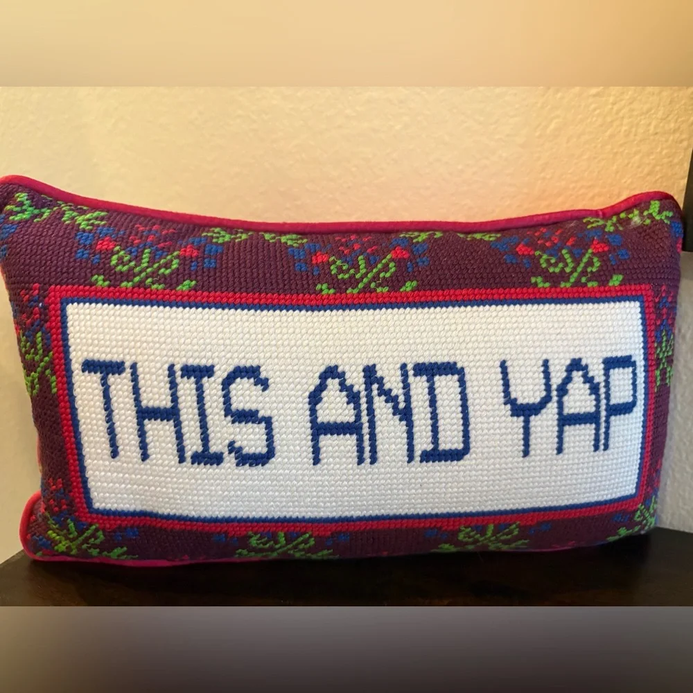 Festive Multicolor Holiday Pillow